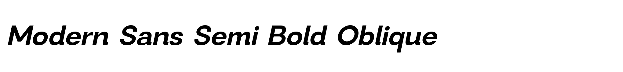 Modern Sans Semi Bold Oblique image